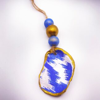 Ikat Shell Ornament