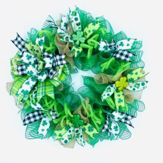 St. Patrick’s Day Check Wreath