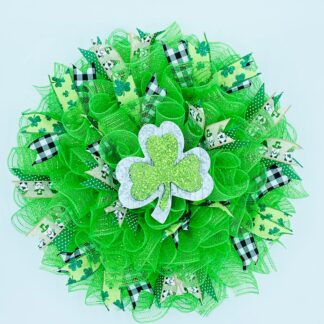St. Patrick’s Shamrock Gnome Wreath