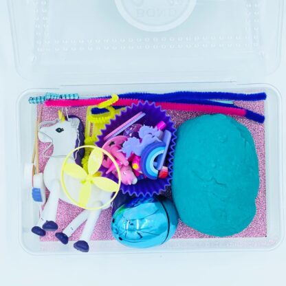 Unicorn Playdough Sensory Box - Image 3