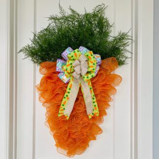 Carrot Easter Wreath 22” W x 38” L