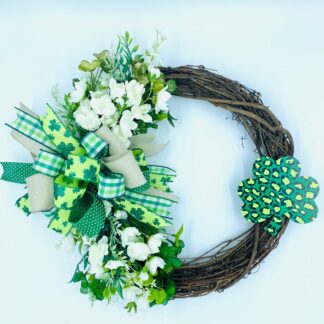 St. Patrick’s Day Grapevine Wreath