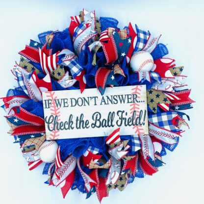 Baseball Wreath