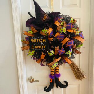Witch Way to the Candy Wreath- 26 inches