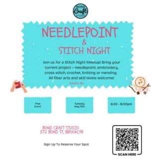 Needlepoint & Stitch Night- Adults - May 19th