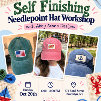 Self Finishing Needlepoint Hat Workshop- Adults - Oct 20th