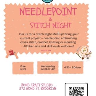 Needlepoint & Stitch Night -FREE- Adults -Oct. 14th